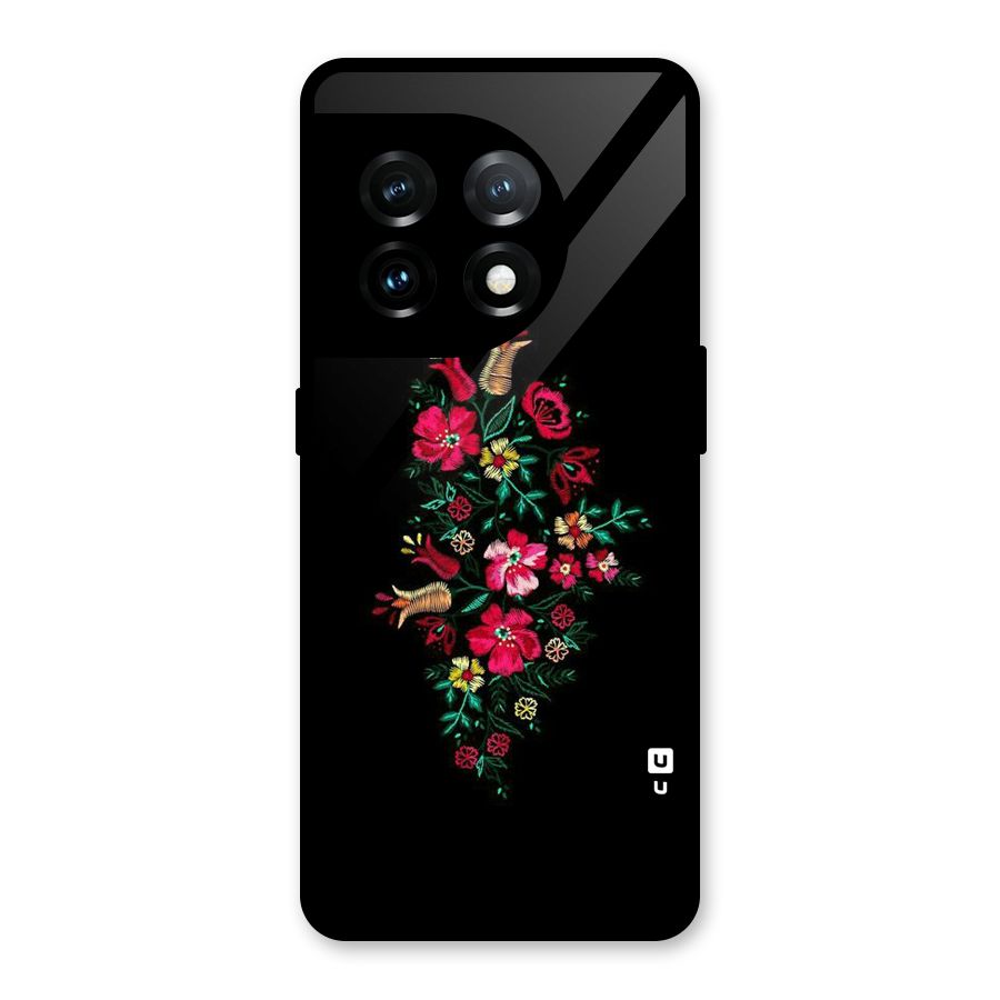 Pretty Allure Flower Glass Back Case for OnePlus 11