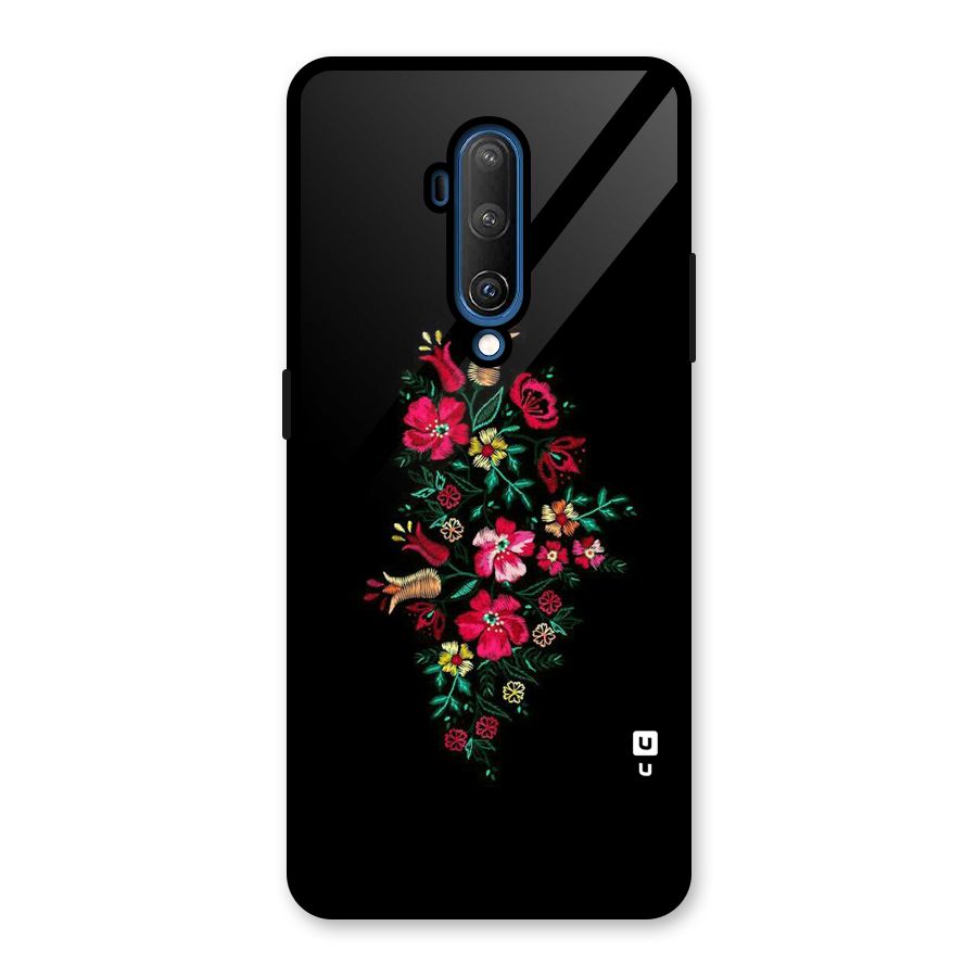 Pretty Allure Flower Glass Back Case for OnePlus 7T Pro