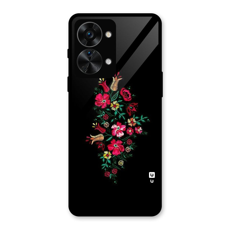 Pretty Allure Flower Glass Back Case for OnePlus Nord 2T