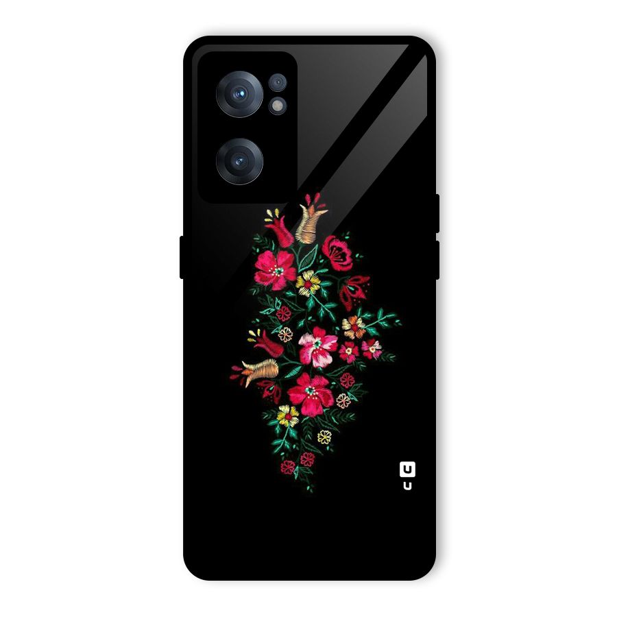 Pretty Allure Flower Glass Back Case for OnePlus Nord CE 2 5G