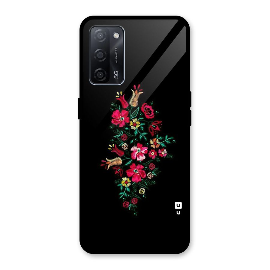 Pretty Allure Flower Glass Back Case for Oppo A53s 5G