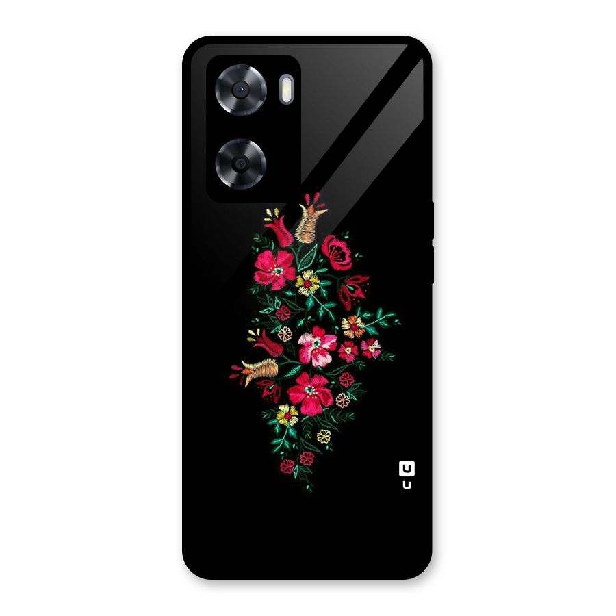 Pretty Allure Flower Glass Back Case for Oppo A57 2022