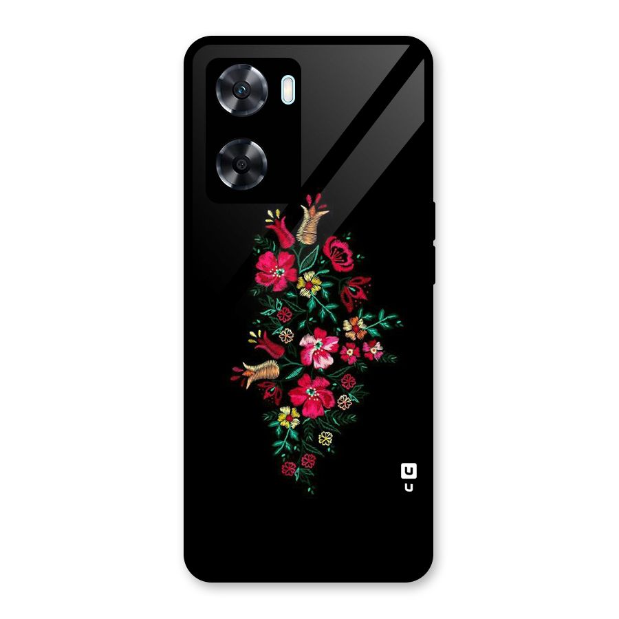 Pretty Allure Flower Glass Back Case for Oppo A77