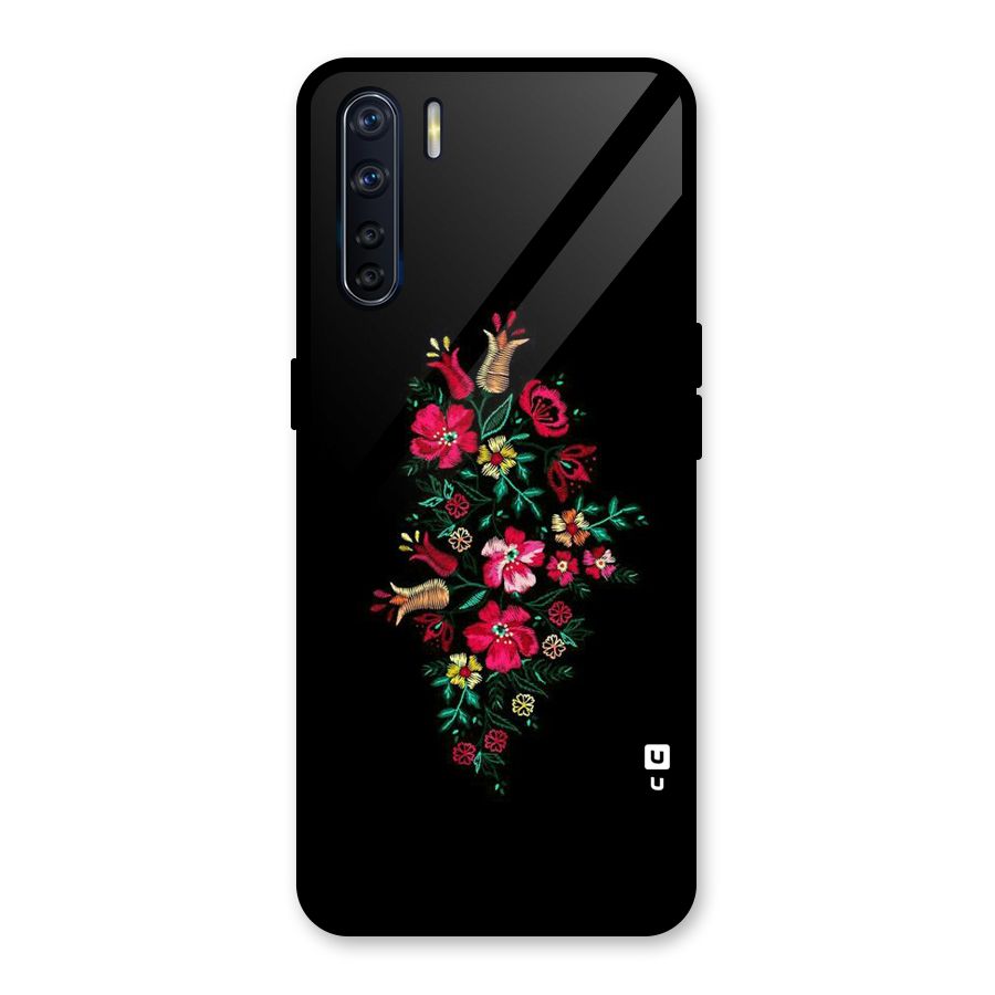 Pretty Allure Flower Glass Back Case for Oppo F15