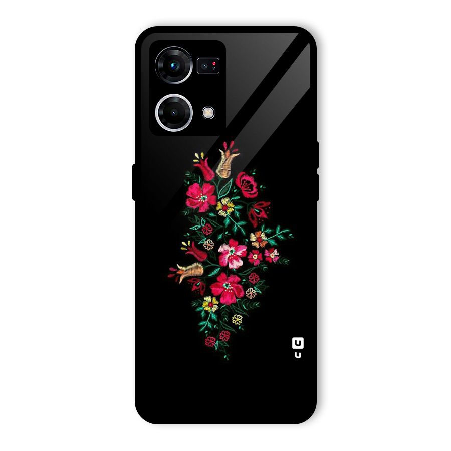 Pretty Allure Flower Glass Back Case for Oppo F21 Pro 5G