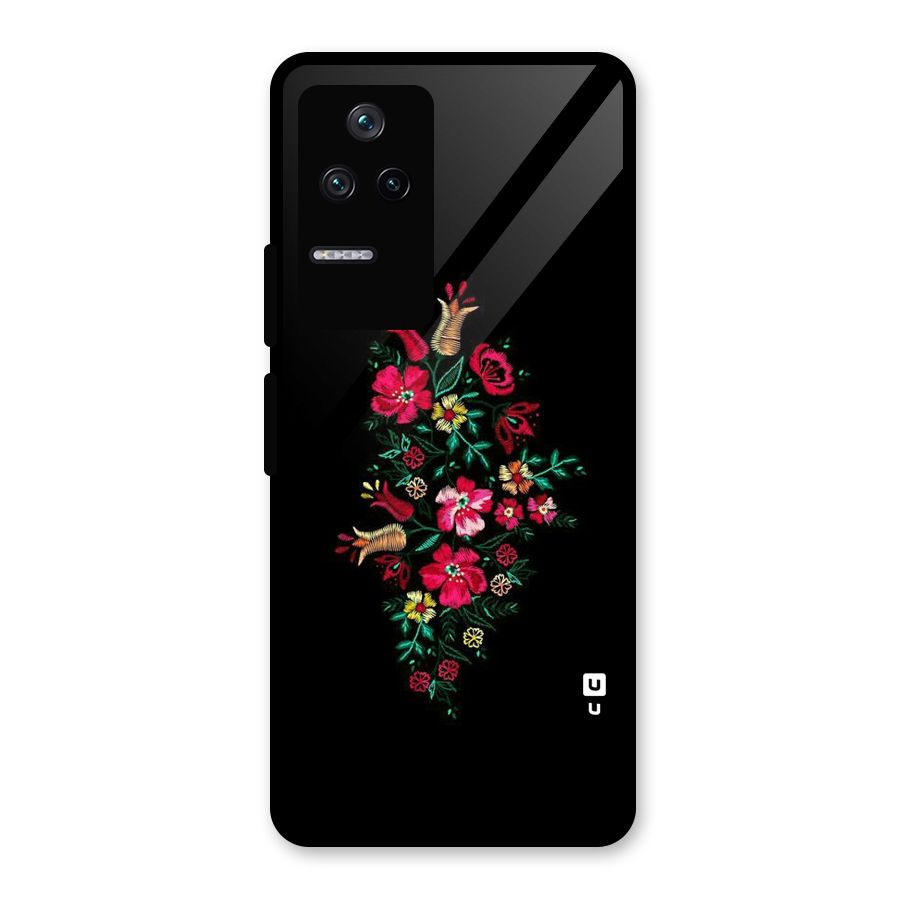 Pretty Allure Flower Glass Back Case for Poco F4 5G