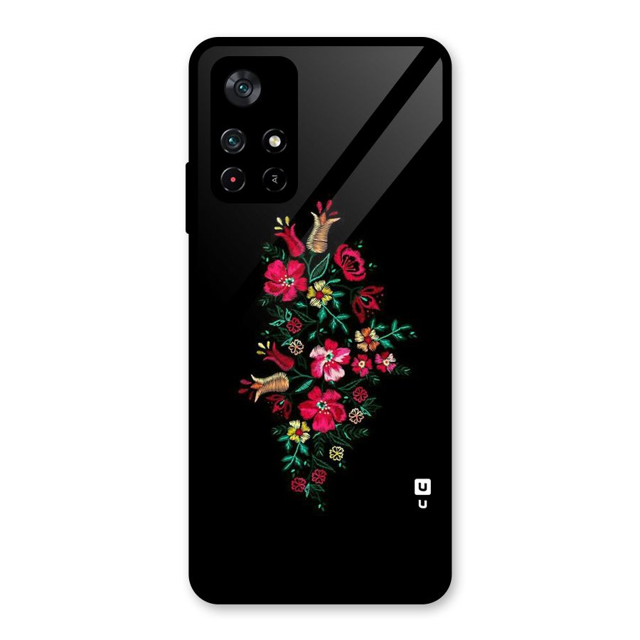 Pretty Allure Flower Glass Back Case for Poco M4 Pro 5G