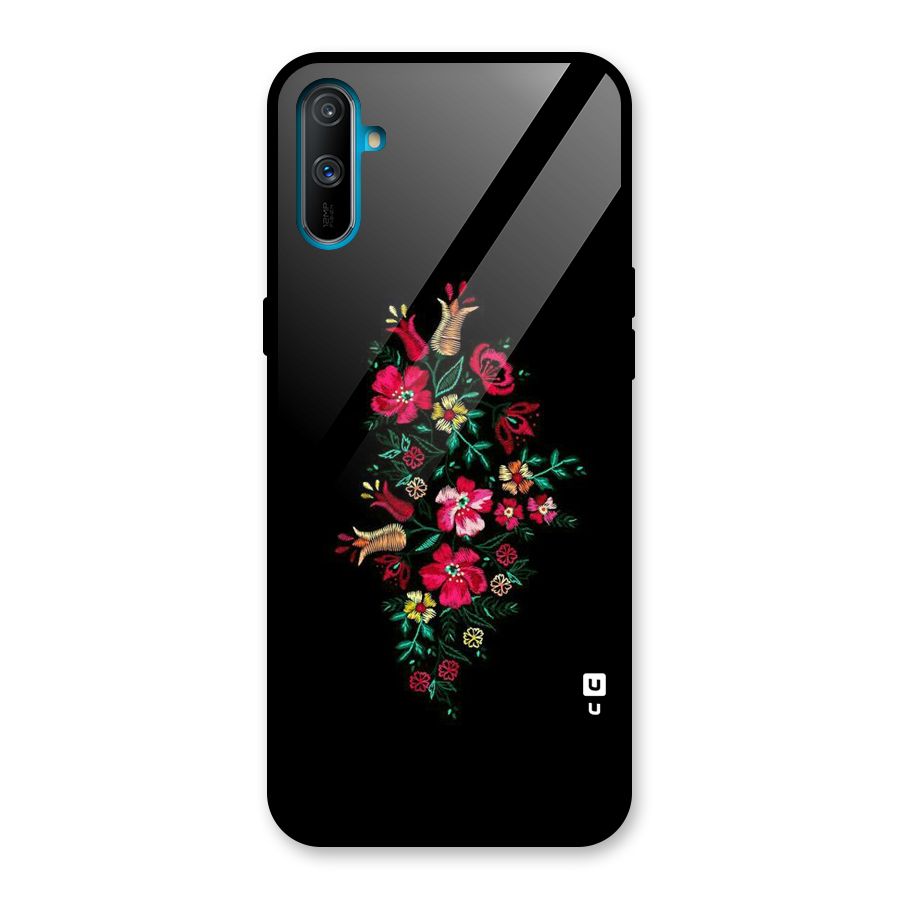 Pretty Allure Flower Glass Back Case for Realme C3