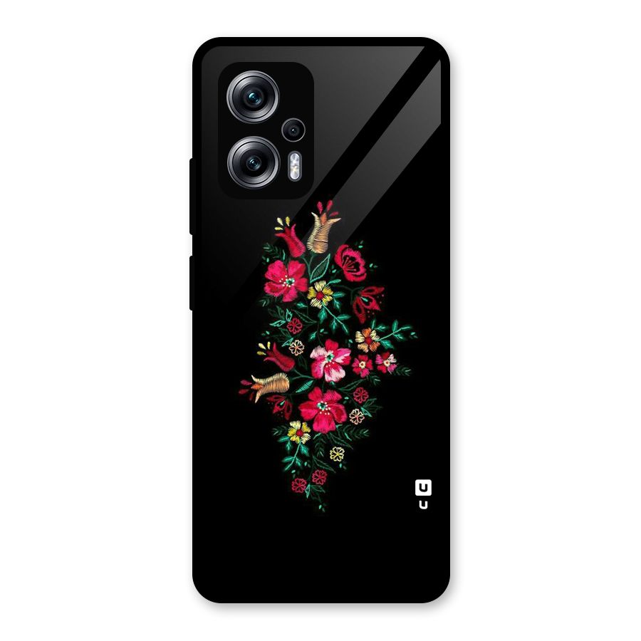 Pretty Allure Flower Glass Back Case for Redmi K50i