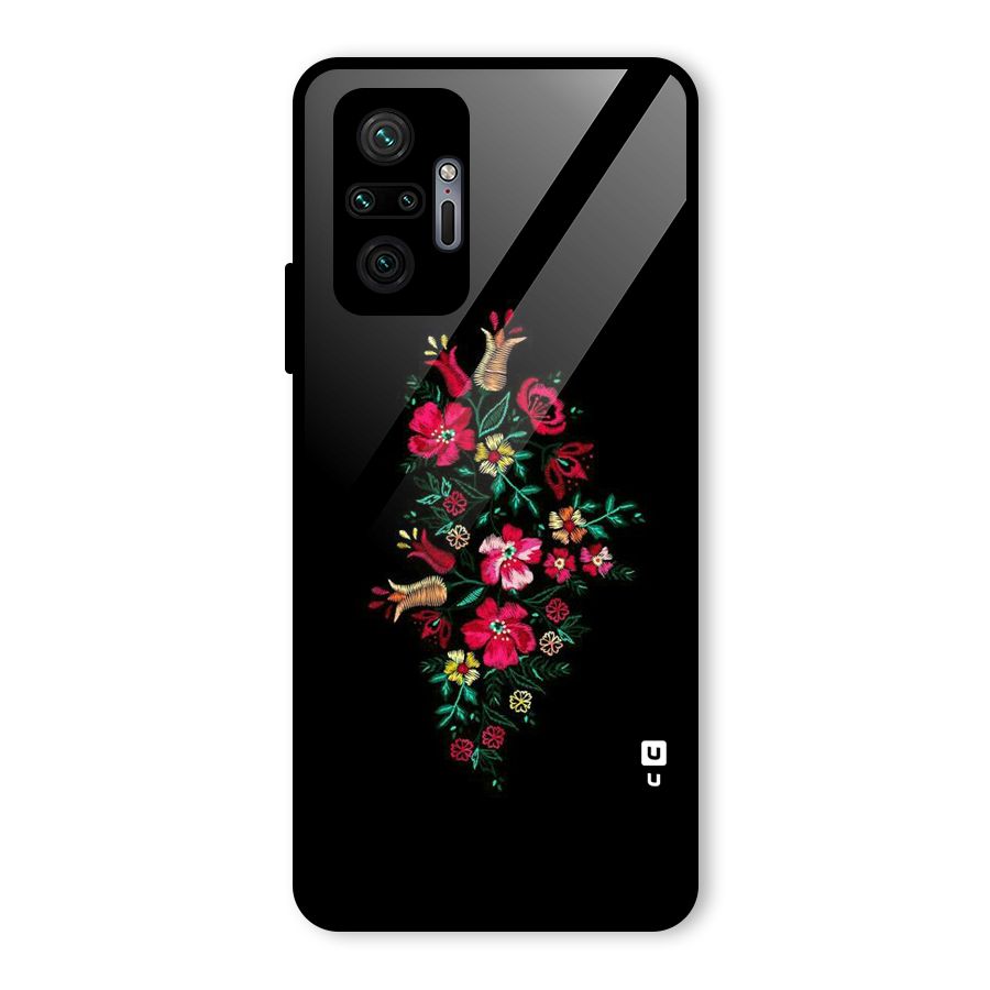 Pretty Allure Flower Glass Back Case for Redmi Note 10 Pro