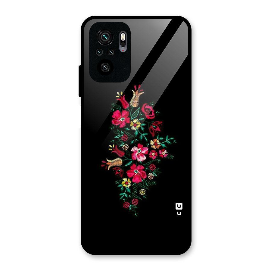 Pretty Allure Flower Glass Back Case for Redmi Note 11 SE