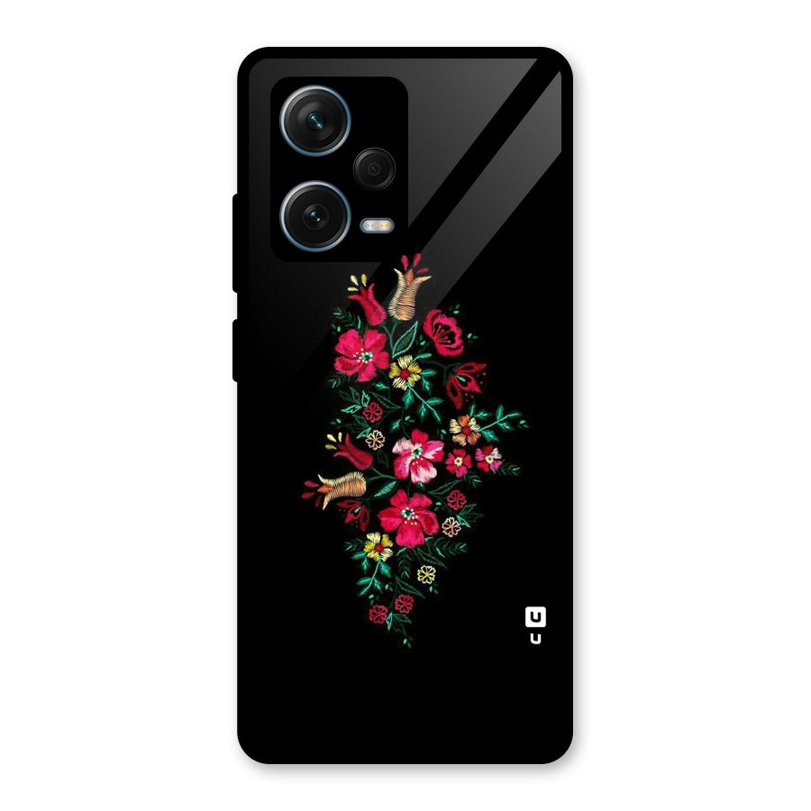 Pretty Allure Flower Glass Back Case for Redmi Note 12 Pro Plus 5G