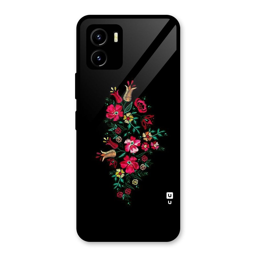 Pretty Allure Flower Glass Back Case for Vivo Y15s