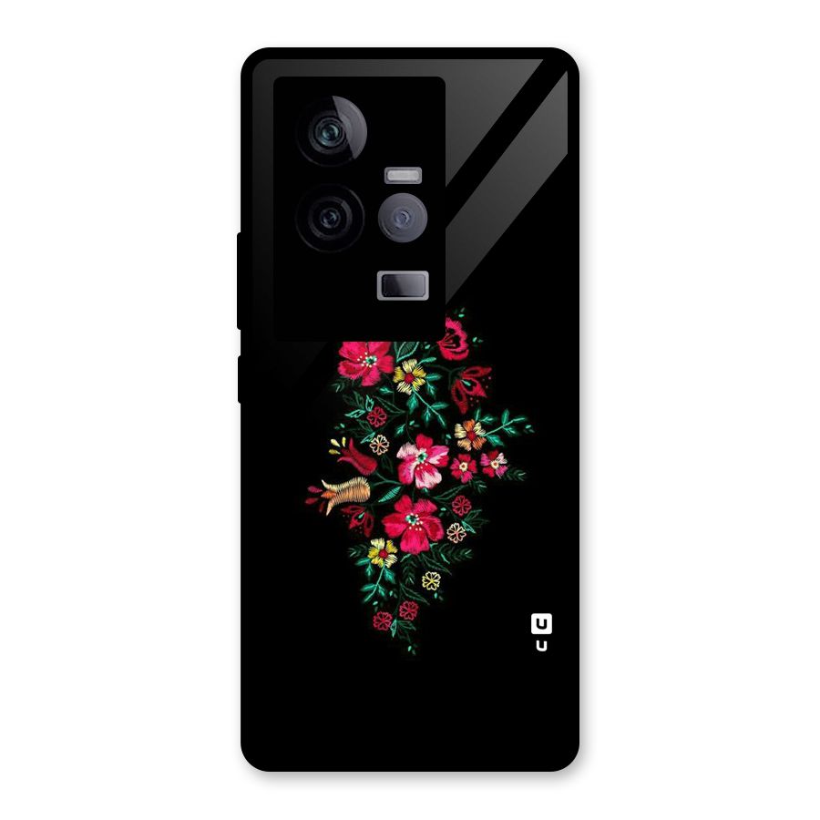 Pretty Allure Flower Glass Back Case for Vivo iQOO 11 5G