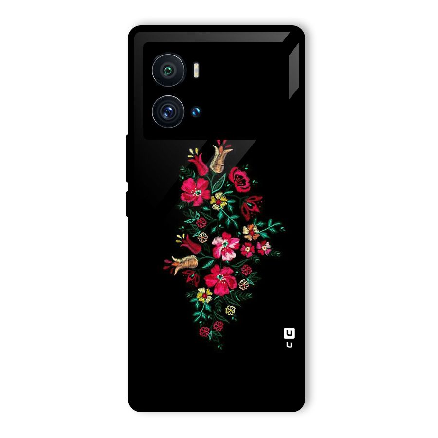 Pretty Allure Flower Glass Back Case for Vivo iQOO 9 Pro