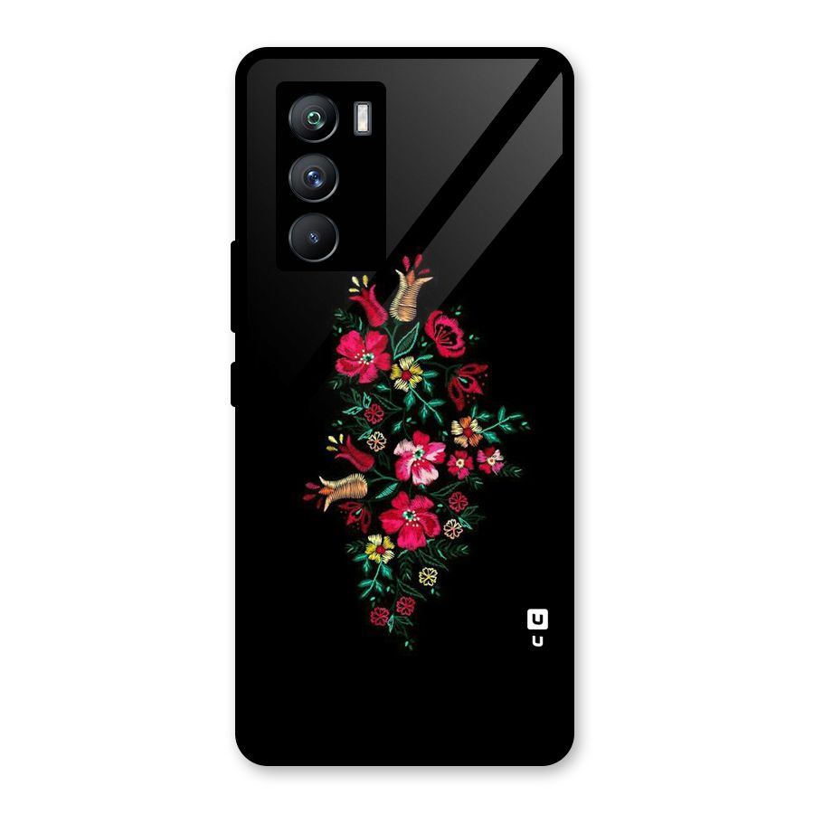 Pretty Allure Flower Glass Back Case for Vivo iQOO 9 SE