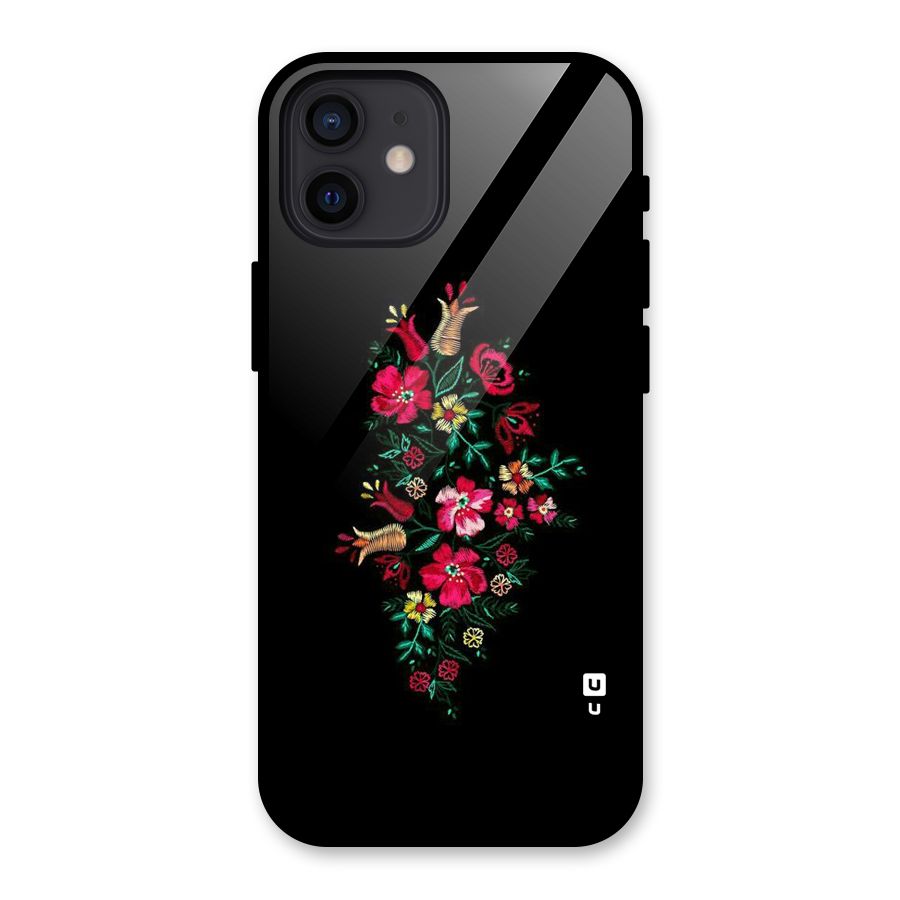 Pretty Allure Flower Glass Back Case for iPhone 12