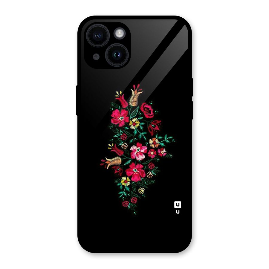 Pretty Allure Flower Glass Back Case for iPhone 14