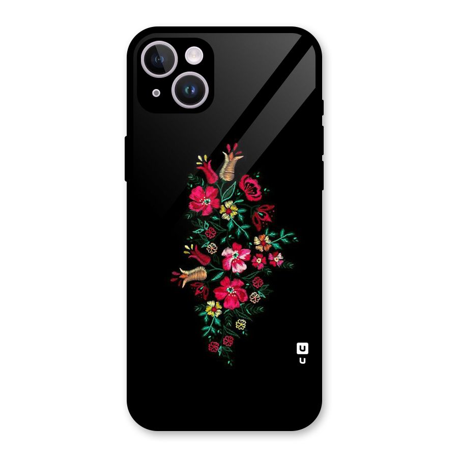 Pretty Allure Flower Glass Back Case for iPhone 14 Plus