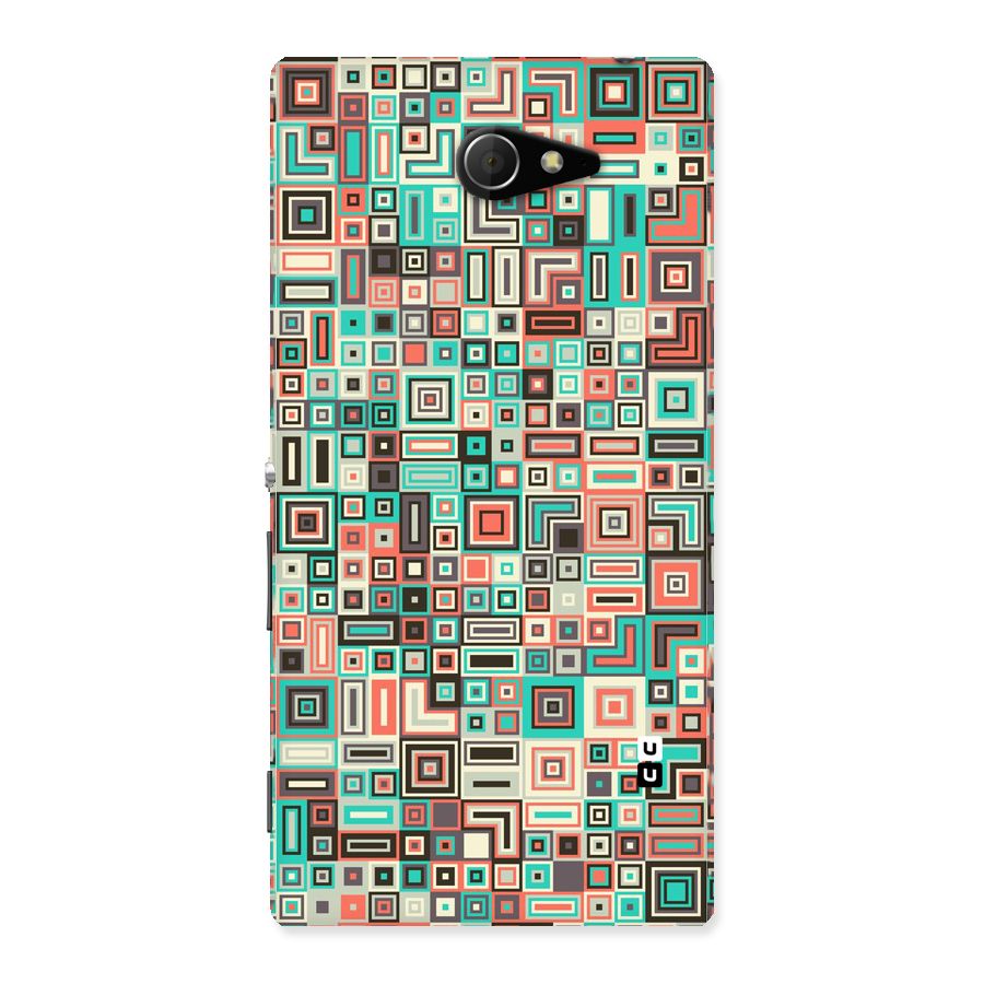Pretty Boxes Design Back Case for Sony Xperia M2