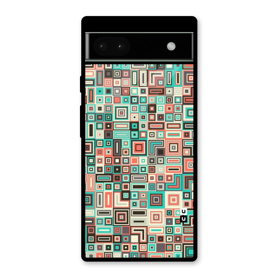Pretty Boxes Design Glass Back Case for Google Pixel 6a