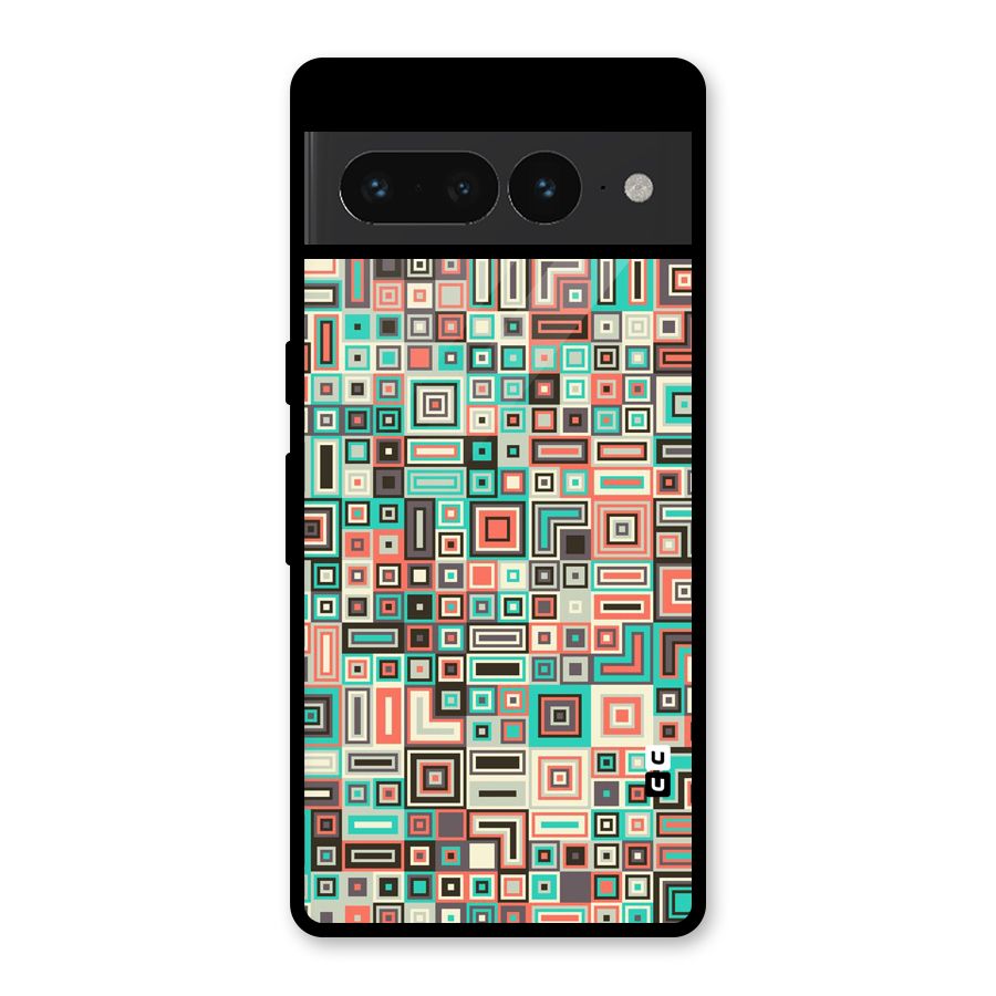 Pretty Boxes Design Glass Back Case for Google Pixel 7 Pro