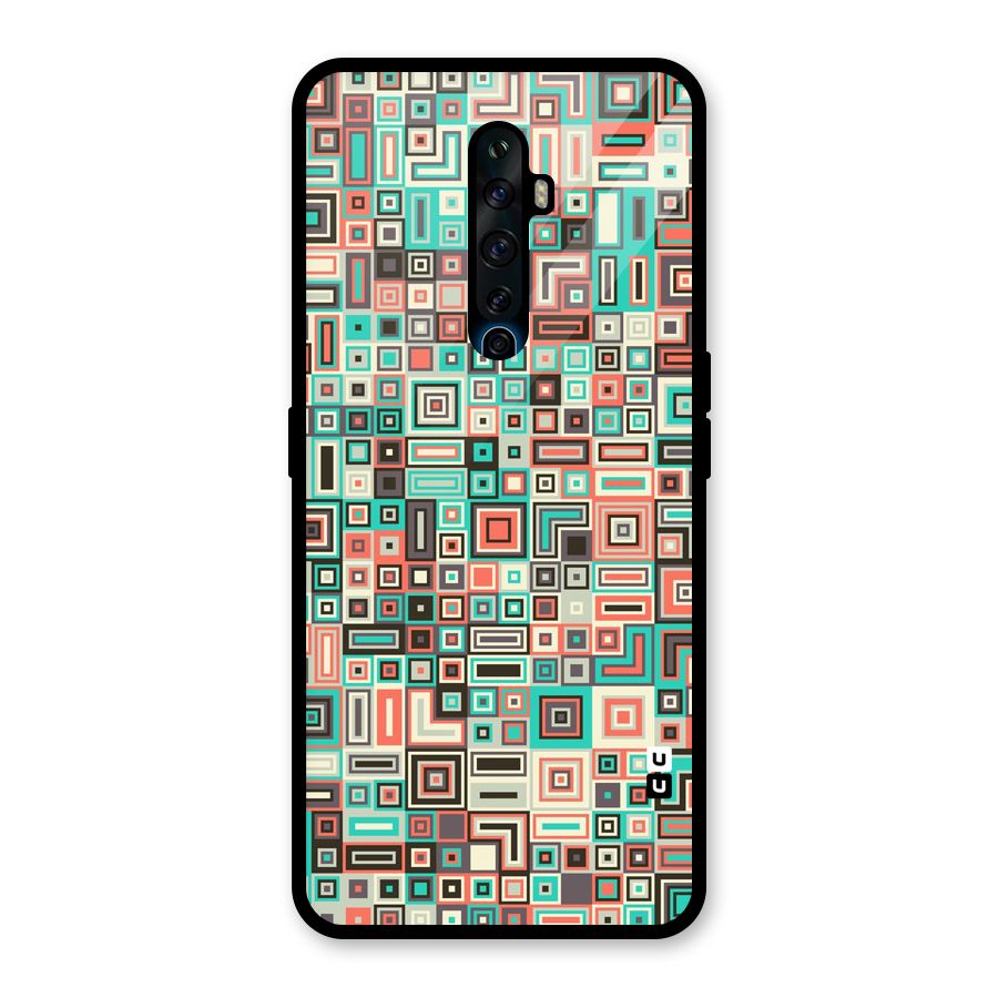 Pretty Boxes Design Glass Back Case for Oppo Reno2 F
