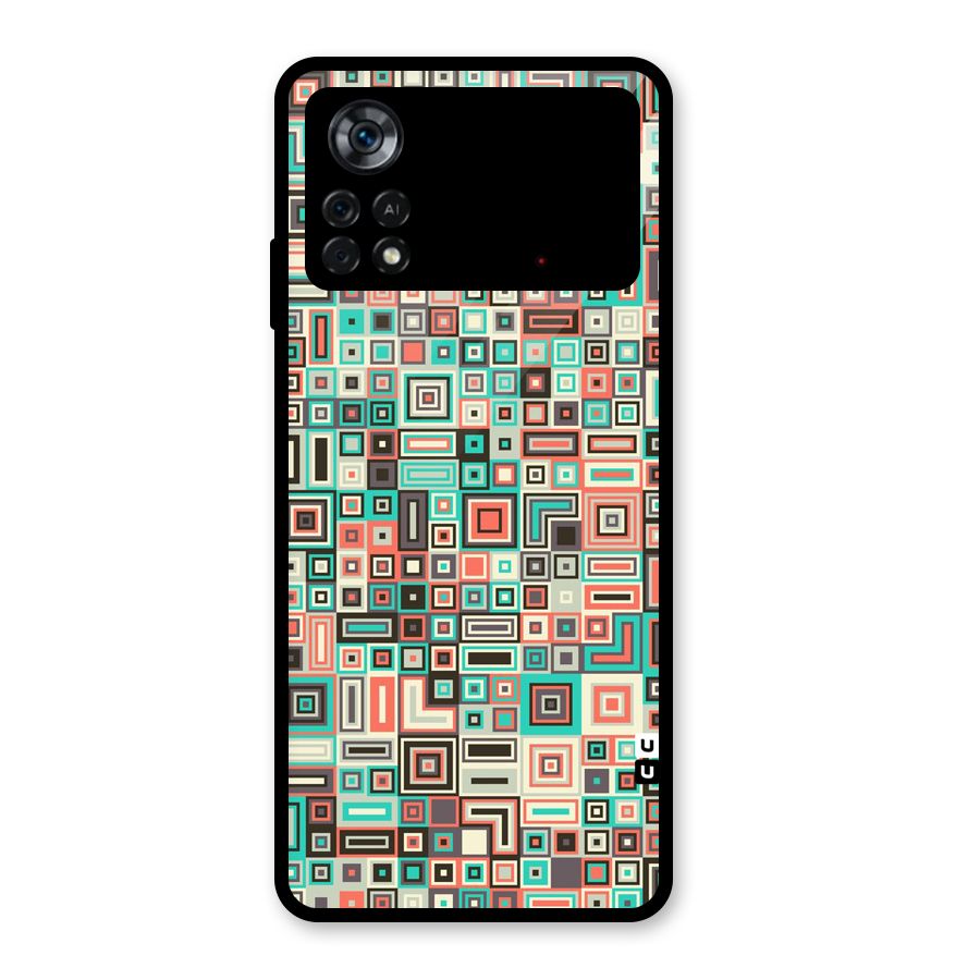 Pretty Boxes Design Glass Back Case for Poco X4 Pro 5G