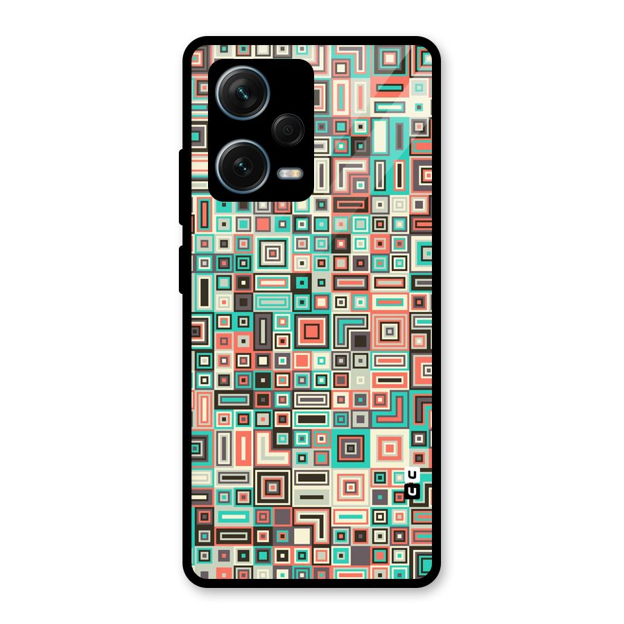 Pretty Boxes Design Glass Back Case for Redmi Note 12 Pro Plus 5G