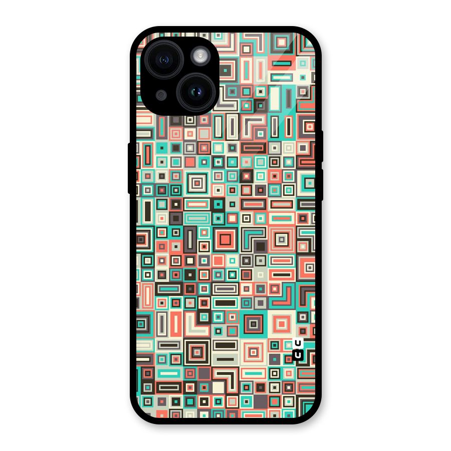 Pretty Boxes Design Glass Back Case for iPhone 14
