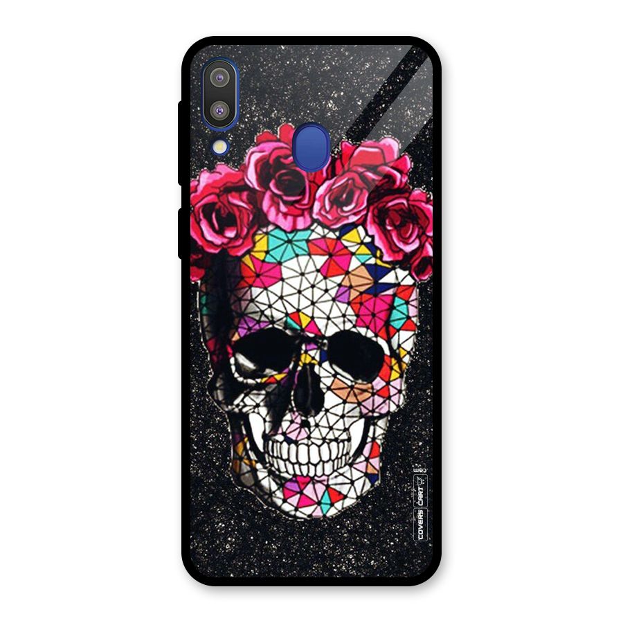 Pretty Dead Face Glass Back Case for Galaxy M20
