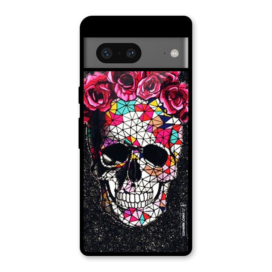 Pretty Dead Face Glass Back Case for Google Pixel 7