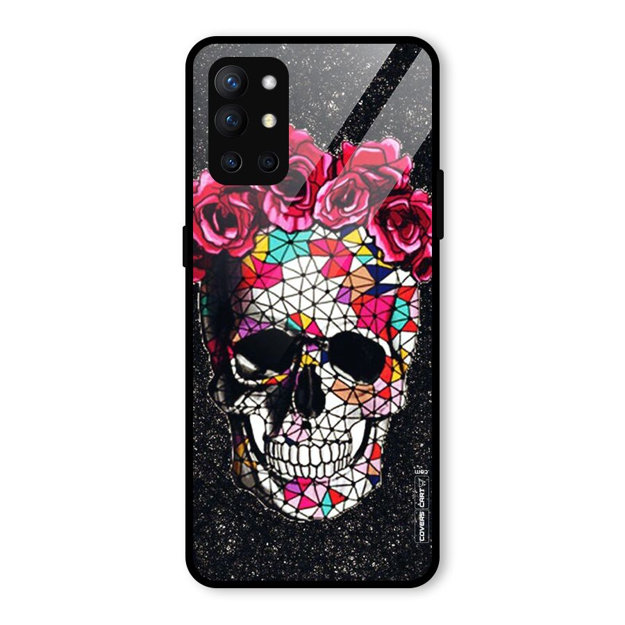 Pretty Dead Face Glass Back Case for OnePlus 9R