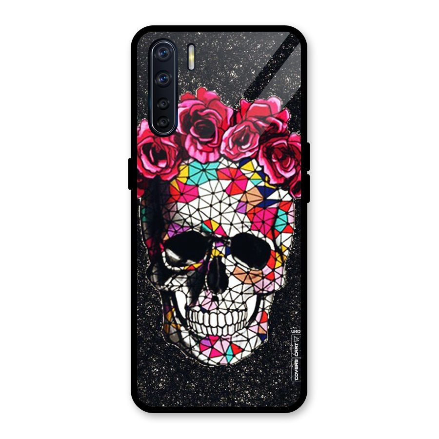 Pretty Dead Face Glass Back Case for Oppo F15