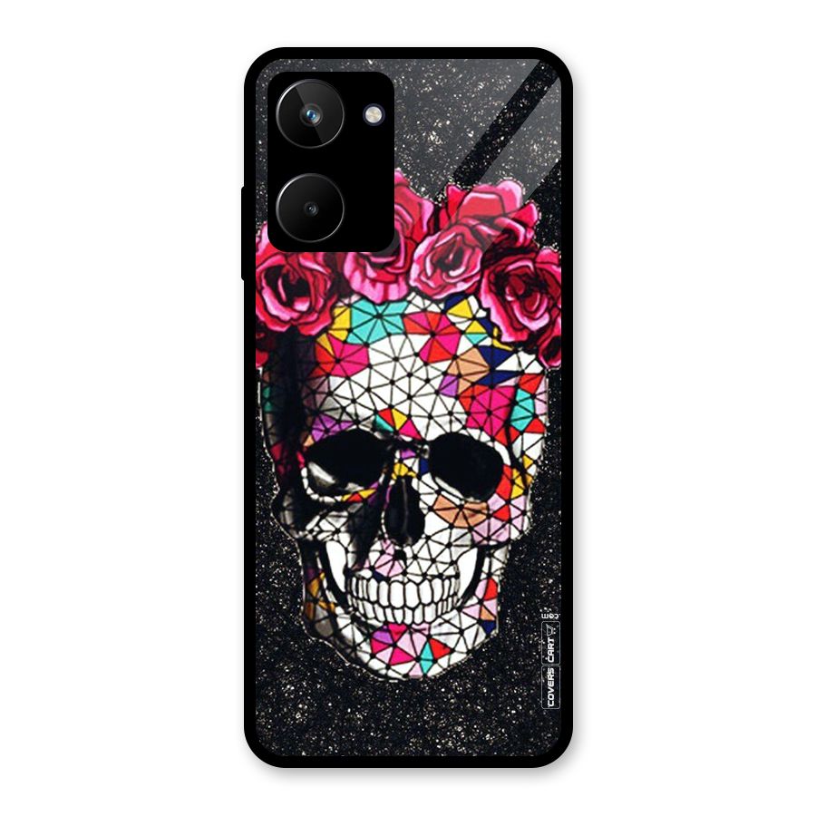 Pretty Dead Face Glass Back Case for Realme 10