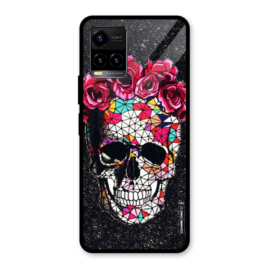 Pretty Dead Face Glass Back Case for Vivo Y21T