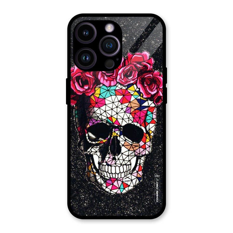 Pretty Dead Face Glass Back Case for iPhone 14 Pro Max