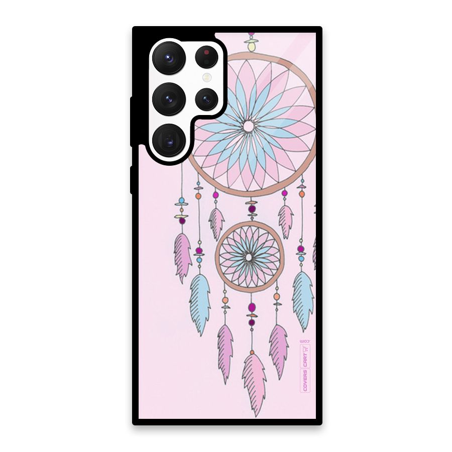 Pretty Dream Catcher Glass Back Case for Galaxy S22 Ultra 5G