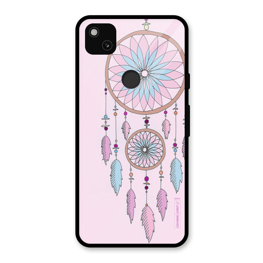 Pretty Dream Catcher Glass Back Case for Google Pixel 4a