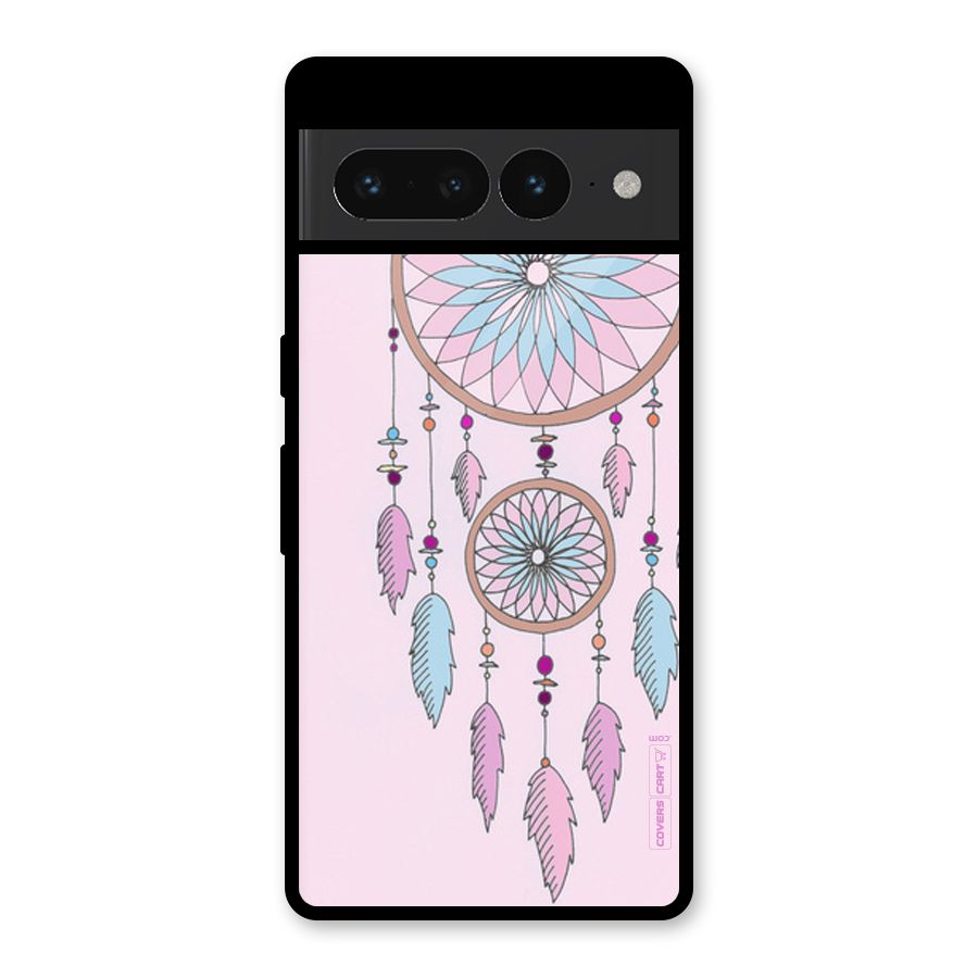 Pretty Dream Catcher Glass Back Case for Google Pixel 7 Pro
