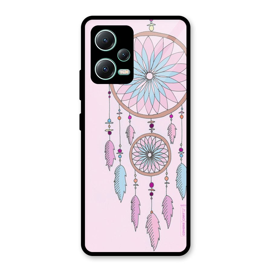 Pretty Dream Catcher Glass Back Case for Redmi Note 12 5G