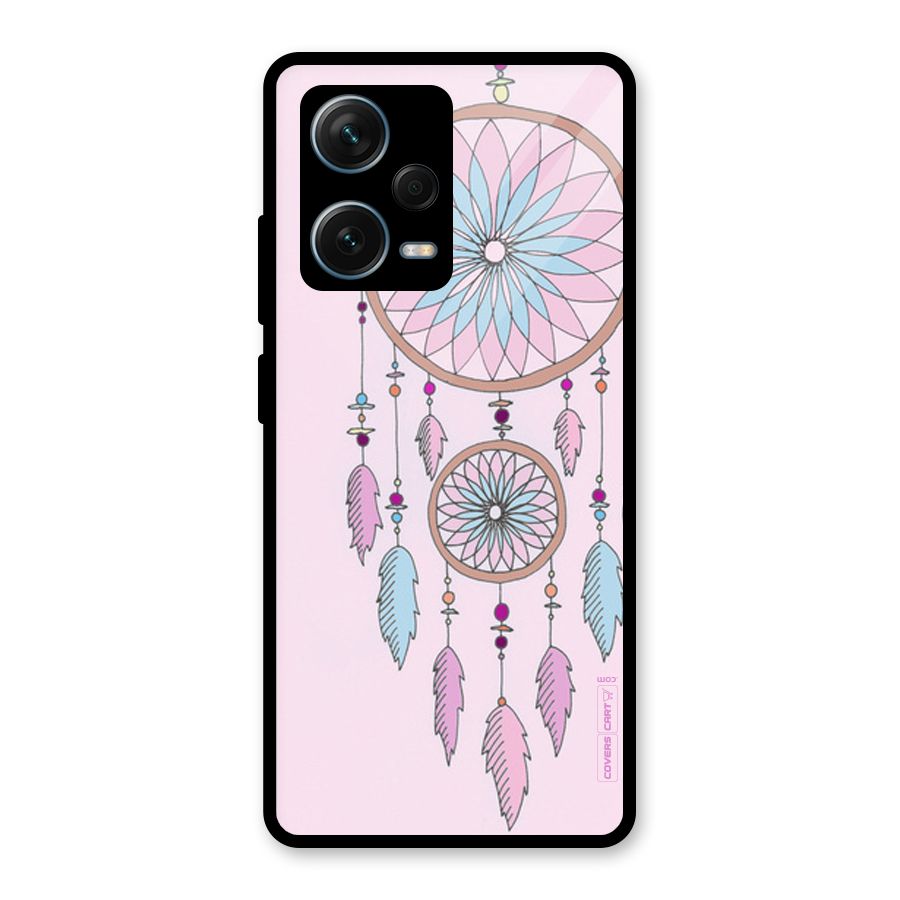 Pretty Dream Catcher Glass Back Case for Redmi Note 12 Pro Plus 5G