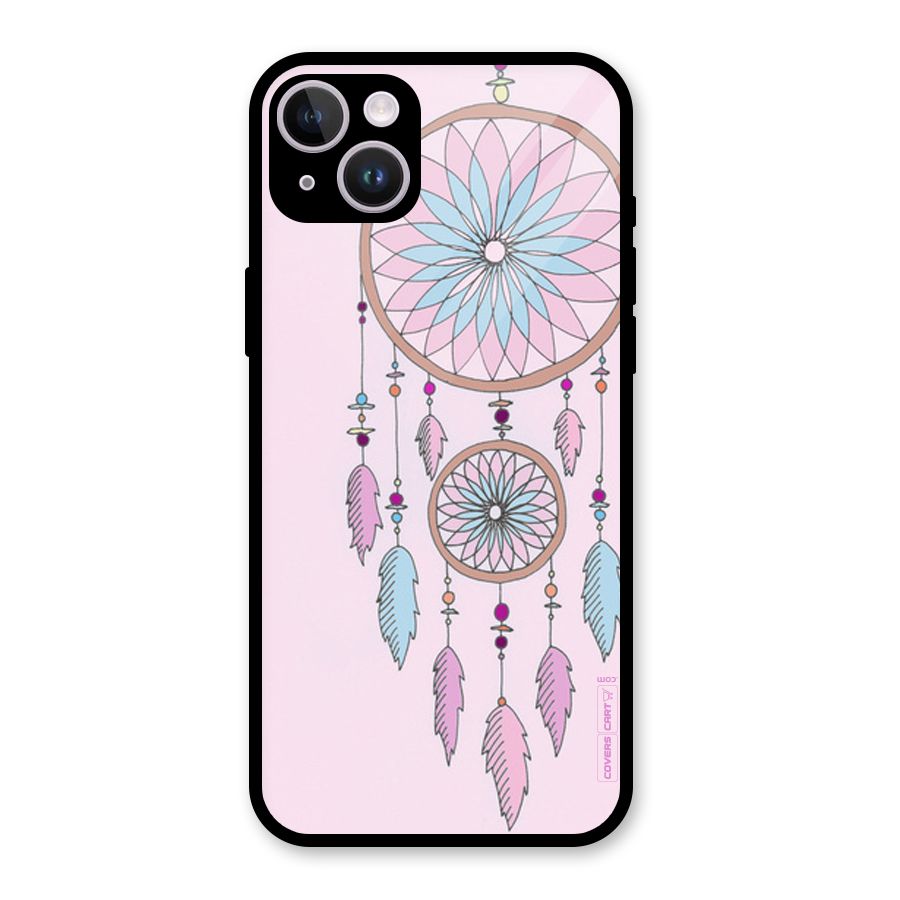 Pretty Dream Catcher Glass Back Case for iPhone 14 Plus