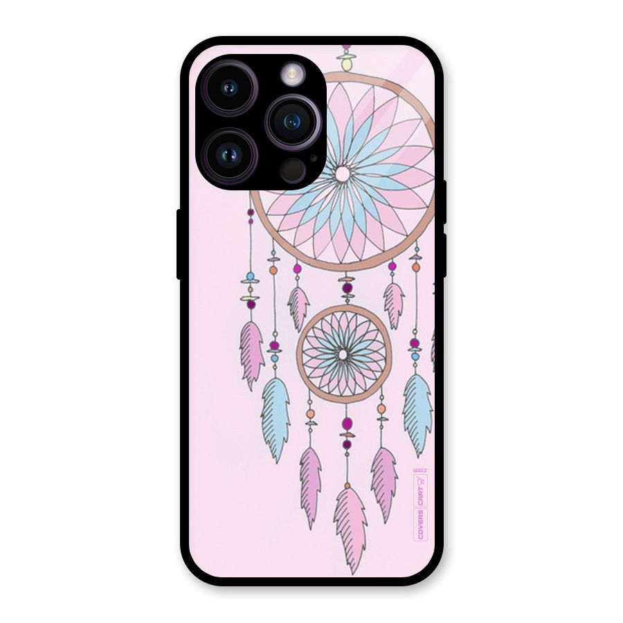 Pretty Dream Catcher Glass Back Case for iPhone 14 Pro Max