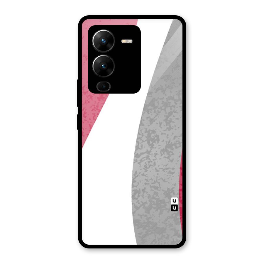 Pretty Flow Design Glass Back Case for Vivo V25 Pro