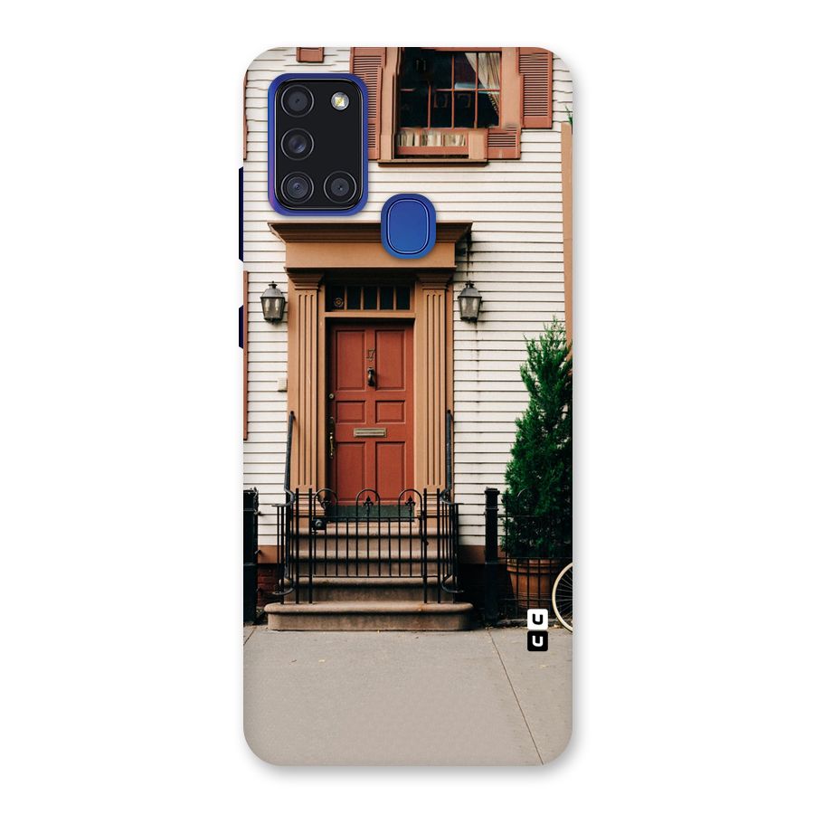 Pretty Orange Door Back Case for Galaxy A21s