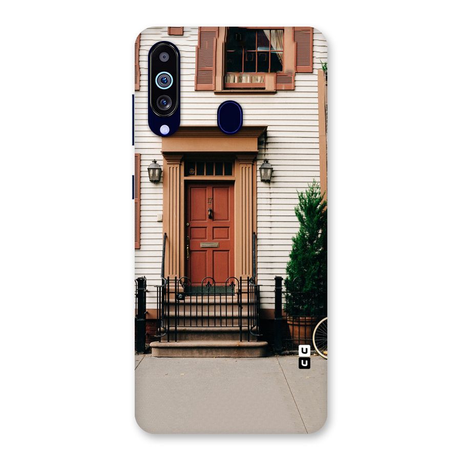 Pretty Orange Door Back Case for Galaxy A60