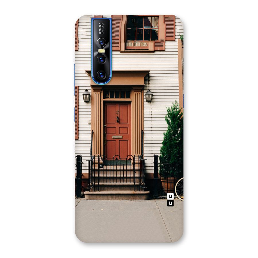 Pretty Orange Door Back Case for Vivo V15 Pro