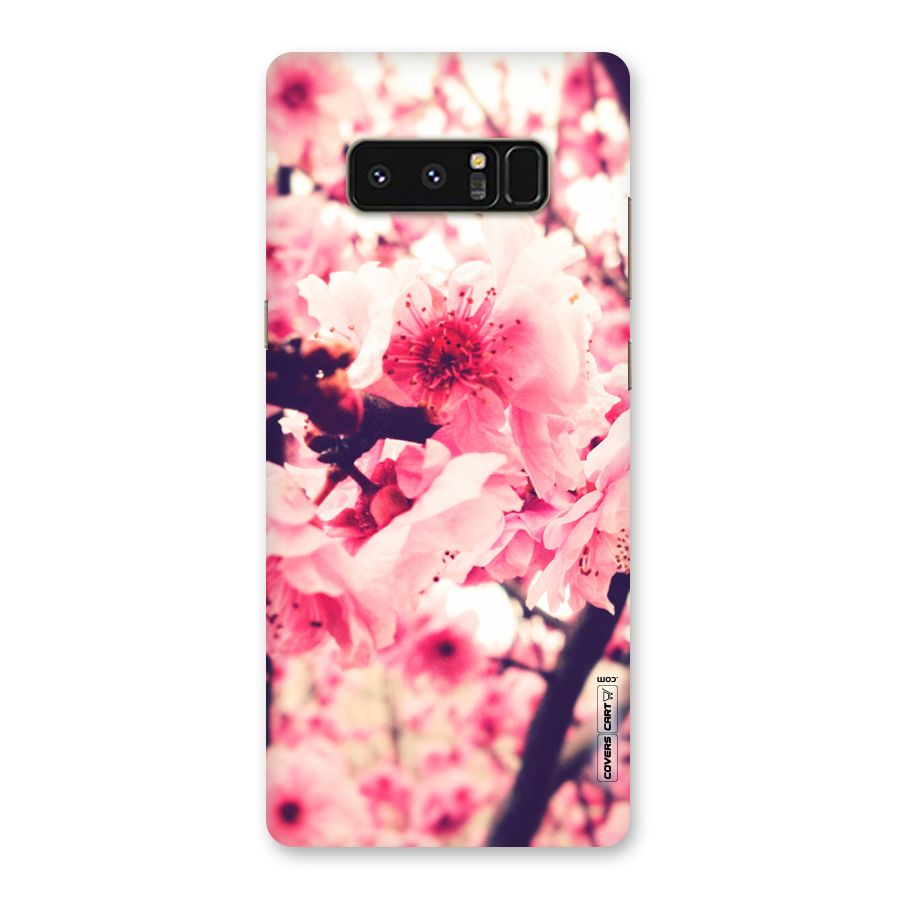 Pretty Pink Flowers Back Case for Galaxy Note 8