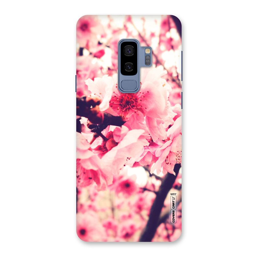 Pretty Pink Flowers Back Case for Galaxy S9 Plus